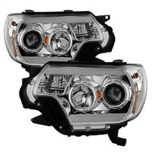 Load image into Gallery viewer, Toyota-Tacoma-12-16-Projector-Headlights-Light-Bar-Drl-Chrome-Pro-Yd-Tt12-Lbdrl-C