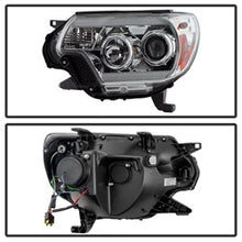 Load image into Gallery viewer, Toyota-Tacoma-12-16-Projector-Headlights-Light-Bar-Drl-Chrome-Pro-Yd-Tt12-Lbdrl-C