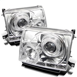 Toyota-Tacoma-97-00-Projector-Headlights-Led-Halo-Led-Chrome-High-H1-Low-H1-Pro-Yd-Tt97-Hl-C