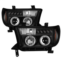 Load image into Gallery viewer, Toyota-Tundra-07-13-Projector-Headlights-Ccfl-Halo-Led-Blk-Pro-Yd-Ttu07-Ccfl-Bk