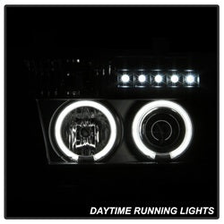 Toyota-Tundra-07-13-Projector-Headlights-Ccfl-Halo-Led-Blk-Pro-Yd-Ttu07-Ccfl-Bk