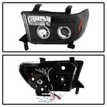 Load image into Gallery viewer, Toyota-Tundra-07-13-Projector-Headlights-Ccfl-Halo-Led-Blk-Pro-Yd-Ttu07-Ccfl-Bk