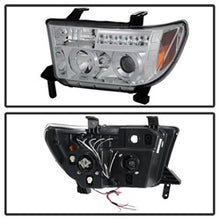 Load image into Gallery viewer, Toyota-Tundra-07-13-Projector-Headlights-Led-Halo-Led-Chrm-Pro-Yd-Ttu07-Hl-C