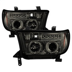Toyota-Tundra-07-13-Projector-Headlights-Led-Halo-Led-Smke-Pro-Yd-Ttu07-Hl-Sm