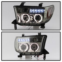 Load image into Gallery viewer, Toyota-Tundra-07-13-Projector-Headlights-Led-Halo-Led-Smke-Pro-Yd-Ttu07-Hl-Sm
