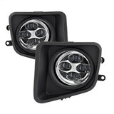 SPYDER 9031540 Daytime DRL LED Running Fog Lights w/Switch - Clear
