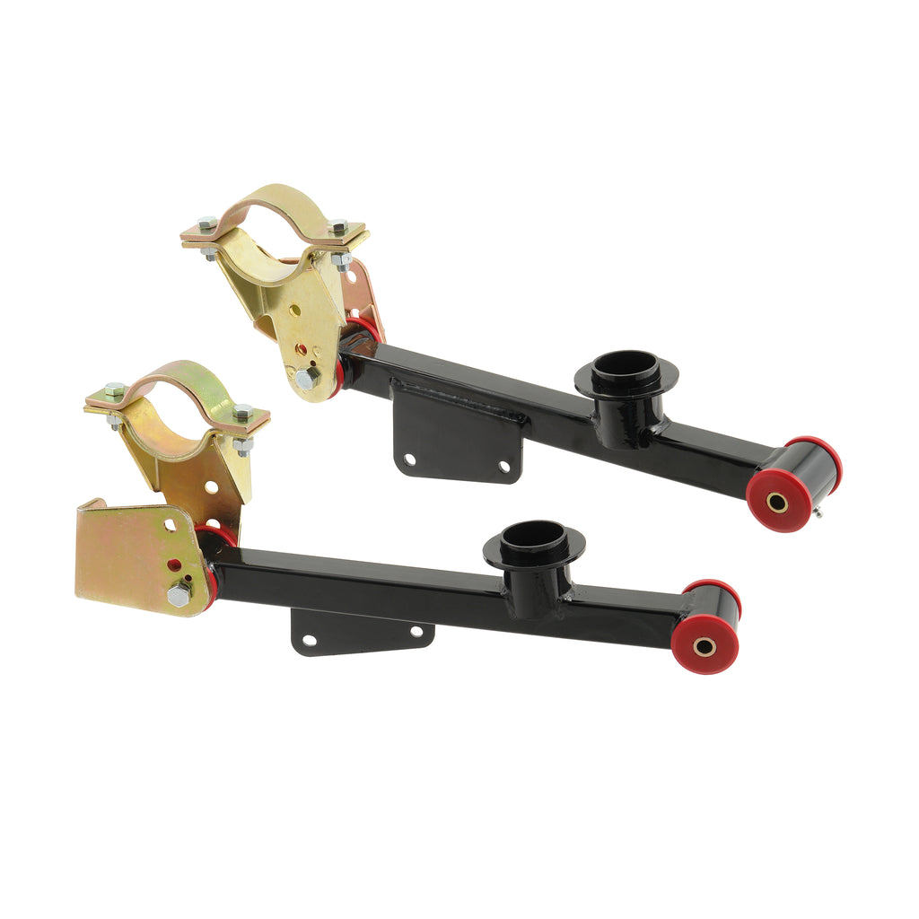 Traction-Bars---Action-Lift-Bars---1979-1998-Mustang---Steel---Black---Polyurethane-Bushing