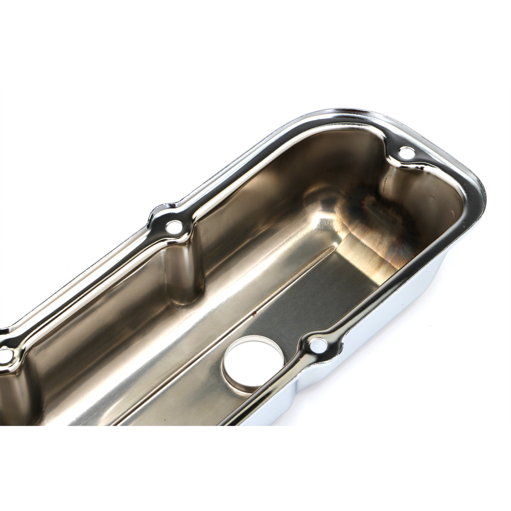 Traditional-Design-Valve-Covers;-Short;-1980-1989-Chevy-2.8L-V6-Chrome