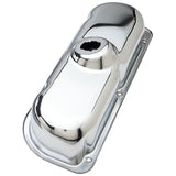 Trans-Dapt 9432 TRADITIONAL Design Valve Covers; STOCK; 1982-1986 FORD 3.8L V6-CHROME