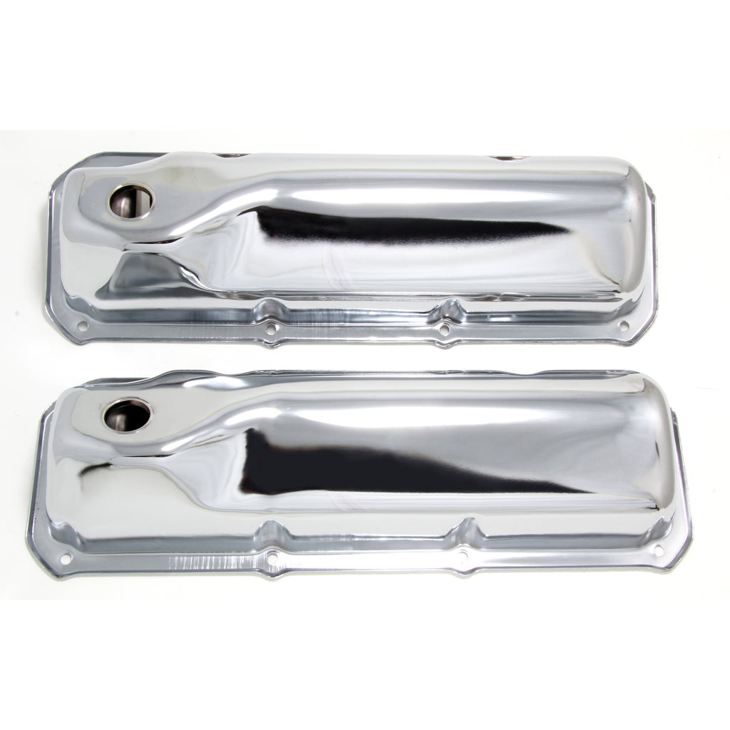 Traditional-Design-Valve-Covers;-Stock;-Ford-351C,-351M,-400M,-Boss-302-Chrome