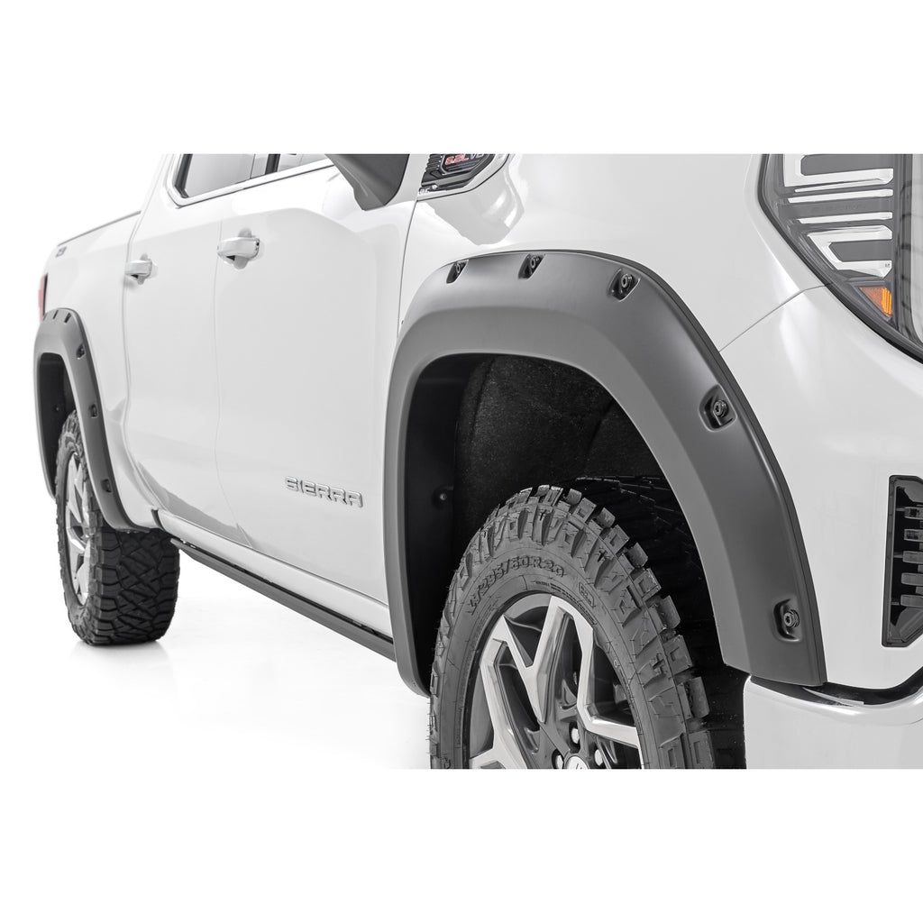 Traditional-Pocket-Fender-Flares-Gloss-Black-Gmc-Sierra-1500-2Wd4Wd-(19-23)-Rough-Country