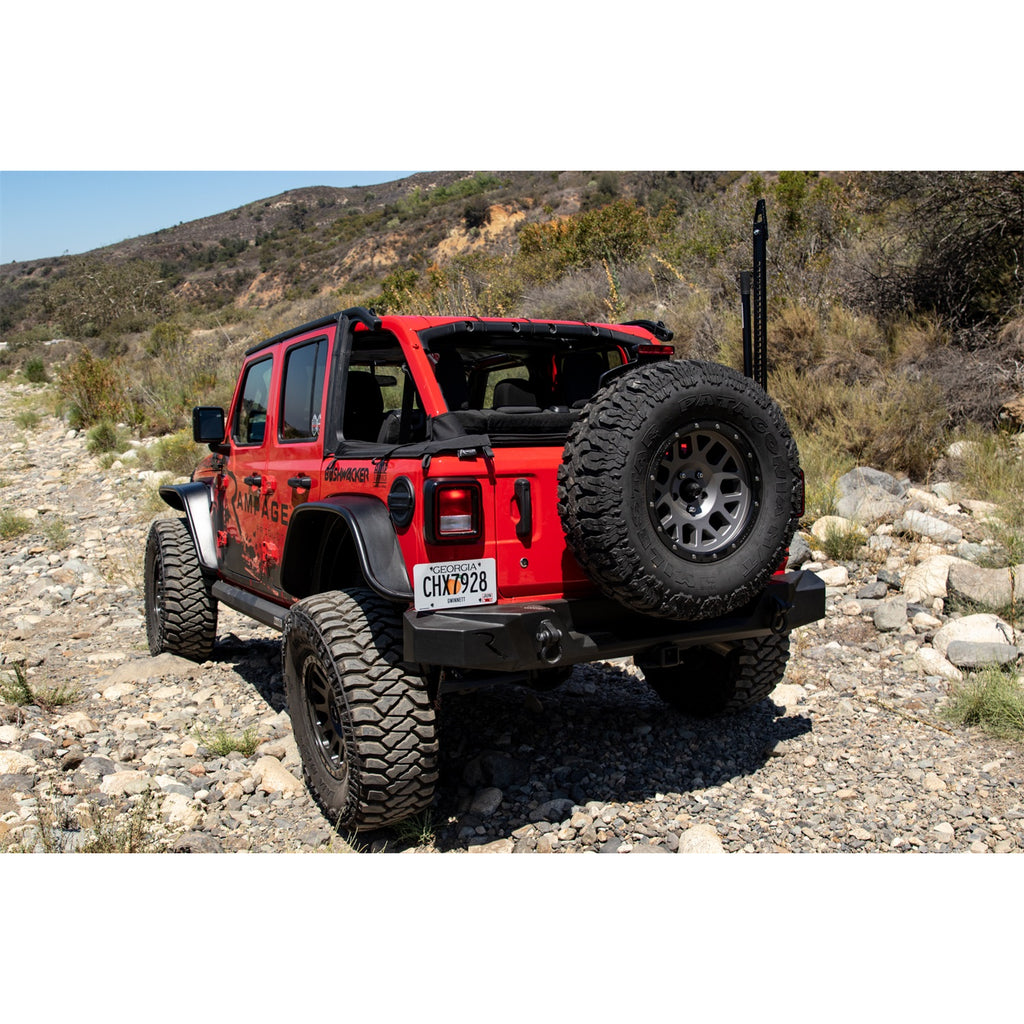 Trailmod-Guard-Bumpers-Black-2018-Jeep-Wrangler-(Jl)-Tire-Carrier-Sold-Separate-9950917