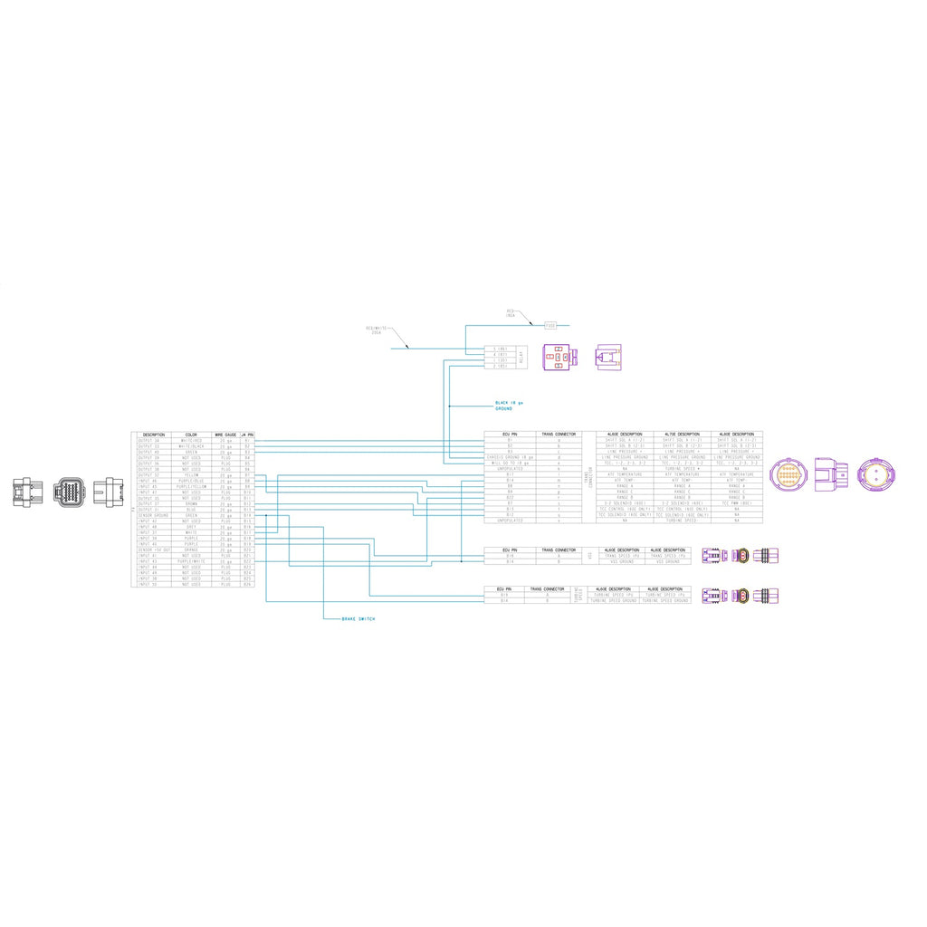Trans-Wire-Harness-Gm-4L60-Pre-2009---4L80