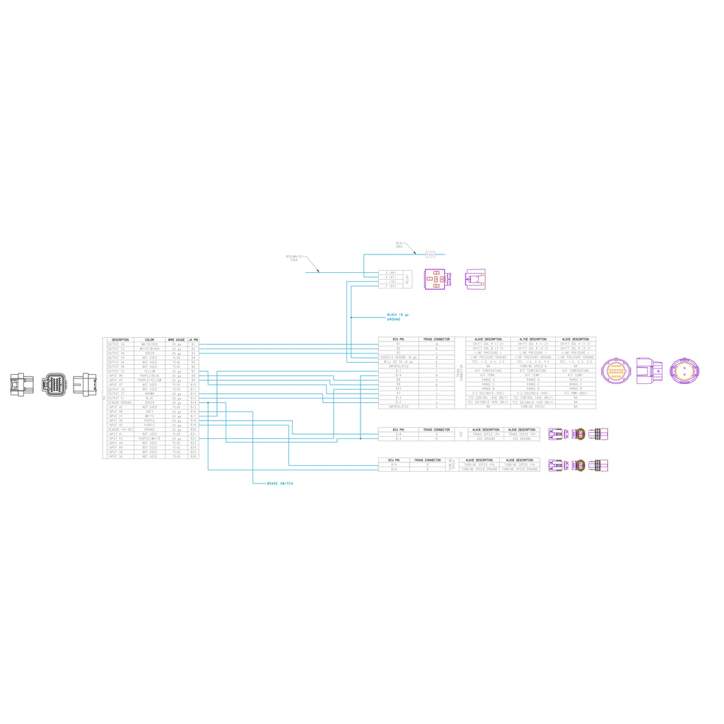Trans-Wire-Harness-Gm-4L60-Pre-2009---4L80
