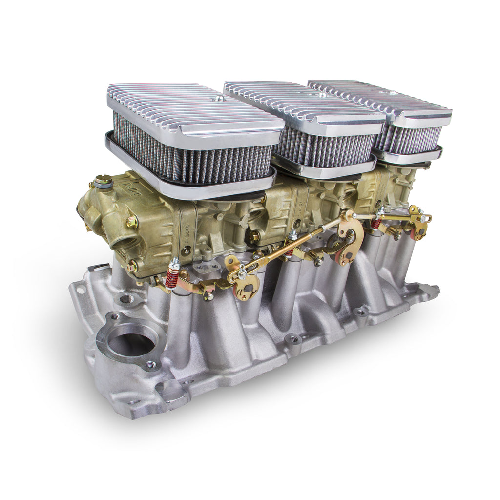 Tri-Power-3X2-Sbc-Intake-And-Dichromate-Carbs-Kit