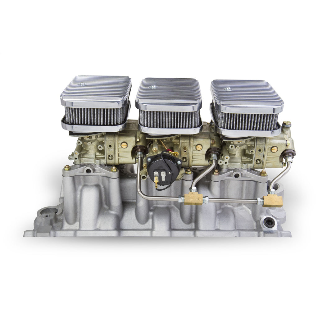 Tri-Power-3X2-Sbc-Intake-And-Dichromate-Carbs-Kit