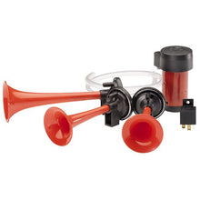 Load image into Gallery viewer, Triple-Tone-Air-Horn-Kit-12V