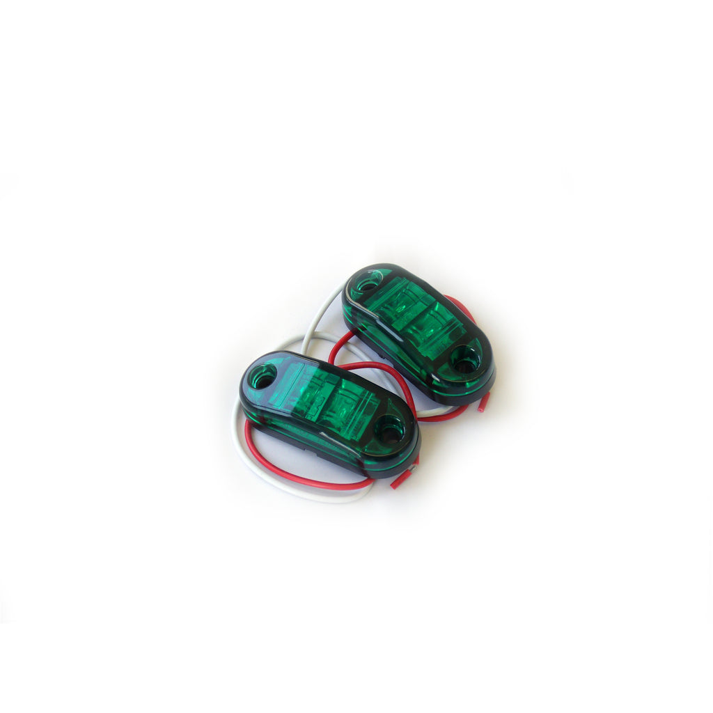 Truck-And-Trailer-Led-2.5X1in-Green-Marker-(W-2-Hole-Mount)