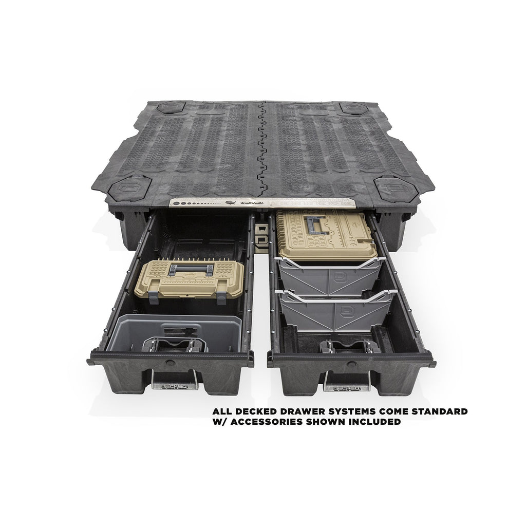 Truck-Bed-Organizer-21-Pres-Ford-F150-Aluminum-5-Ft-6-Inch-W-Pro-Power-Onboard-Decked