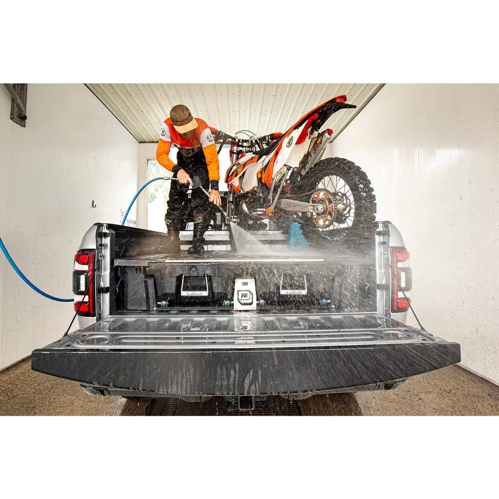 Truck-Bed-Organizer-21-Pres-Ford-F150-Aluminum-6-Ft-6-Inch-W-Pro-Power-Onboard-Decked
