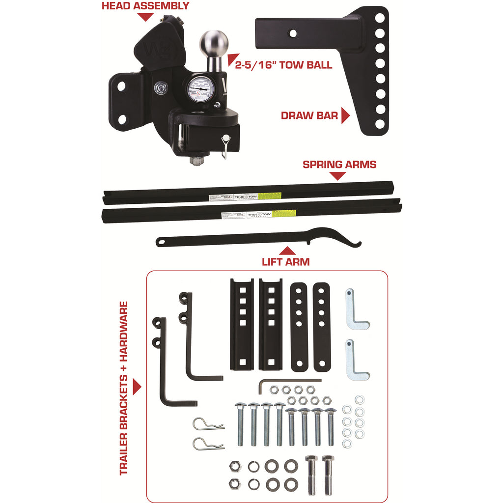 True-Tow-Middleweight-Distribution-6In-Drop--2.5In-Shank-(Rated-For-12.5K-Gtwr)-WWs05