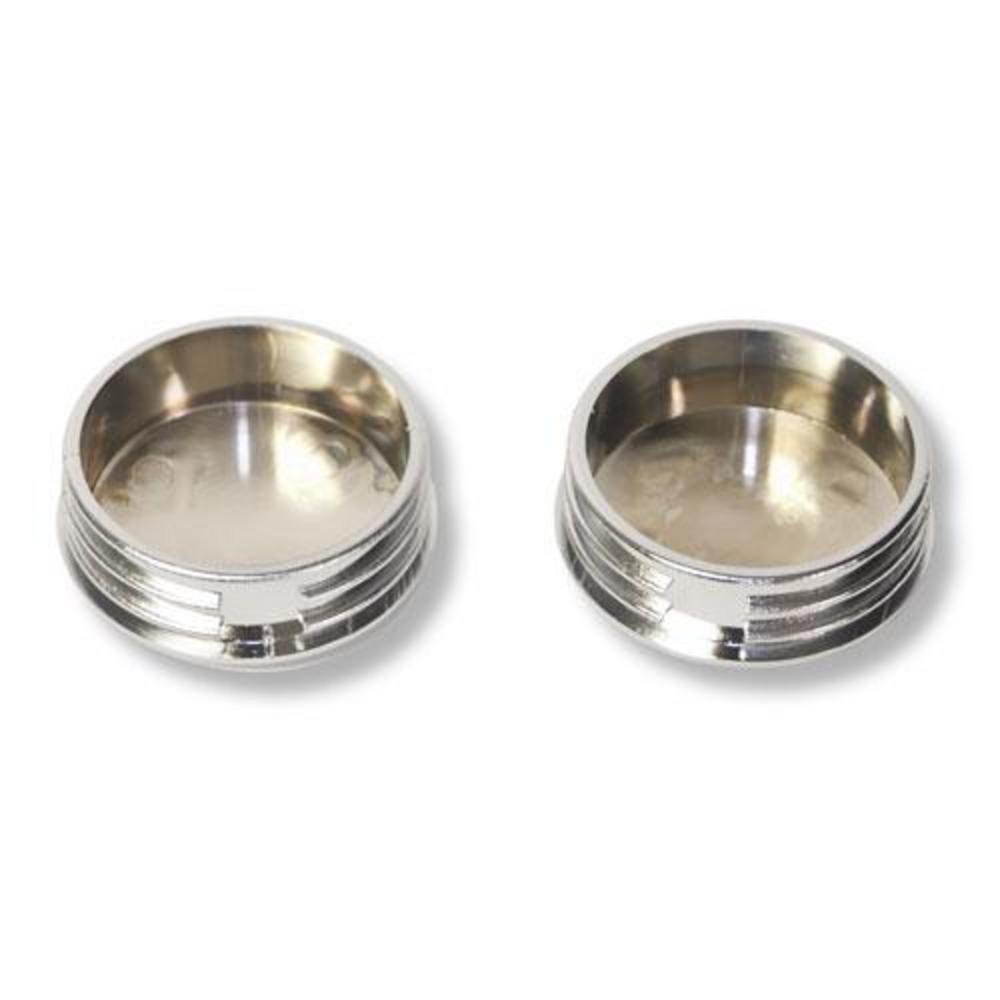 Tubular-Bumper---End-Caps---3-Tube---Pair---Chrome