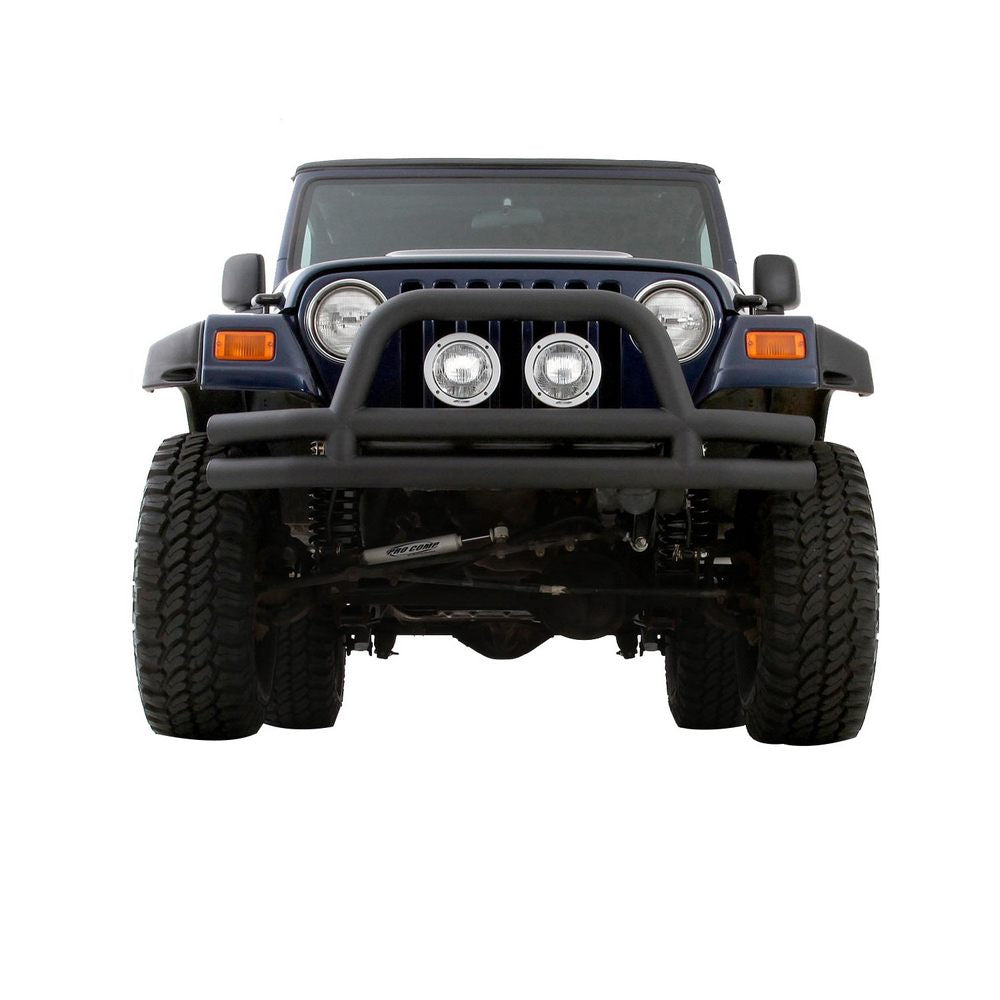 Tubular-Bumper---Front---W-Hoop---Black-Textured
