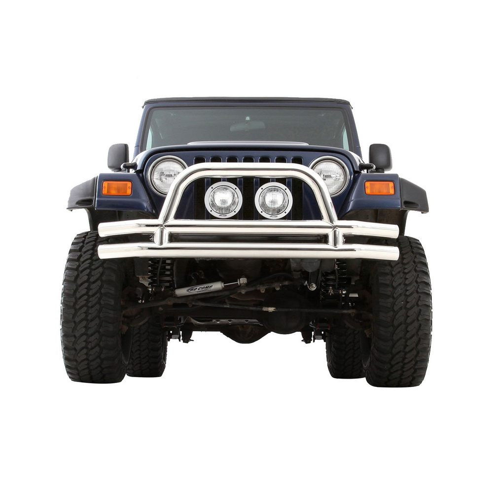 Tubular-Bumper---Front---W-Hoop---Stainless-Steel