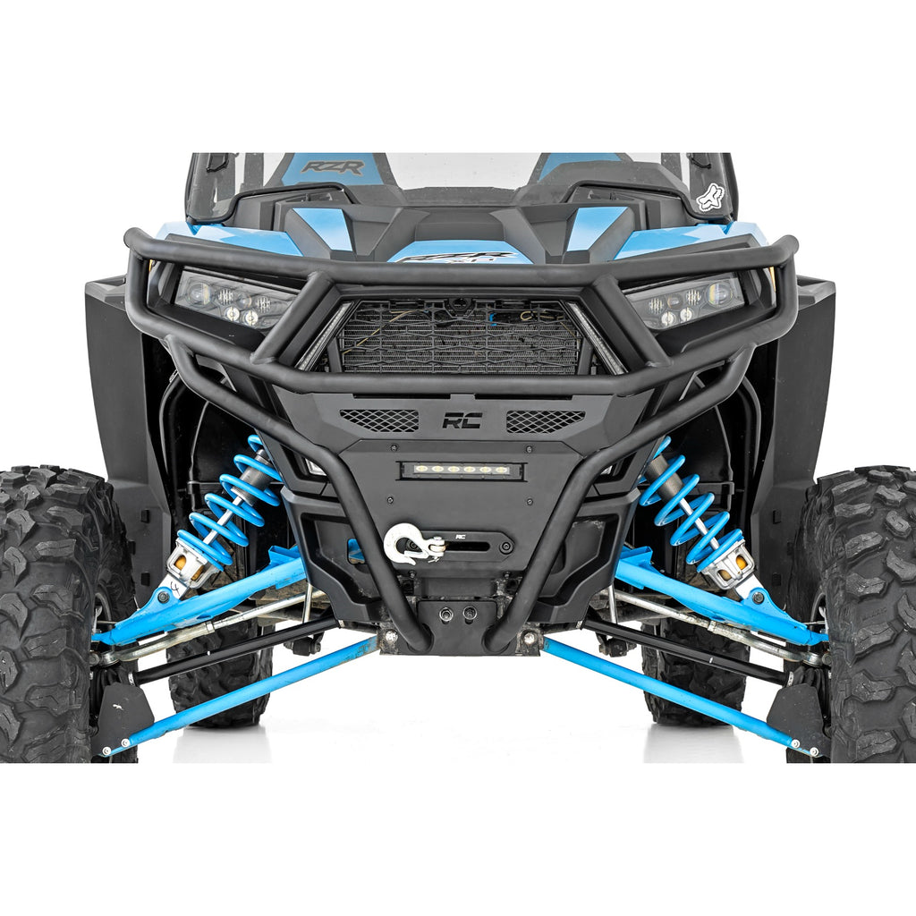 Tubular-Bumper-Front-Black-Series-Led-6-Light-Slim-Line-Polaris-Rzr-Xp1000-Rough-Country