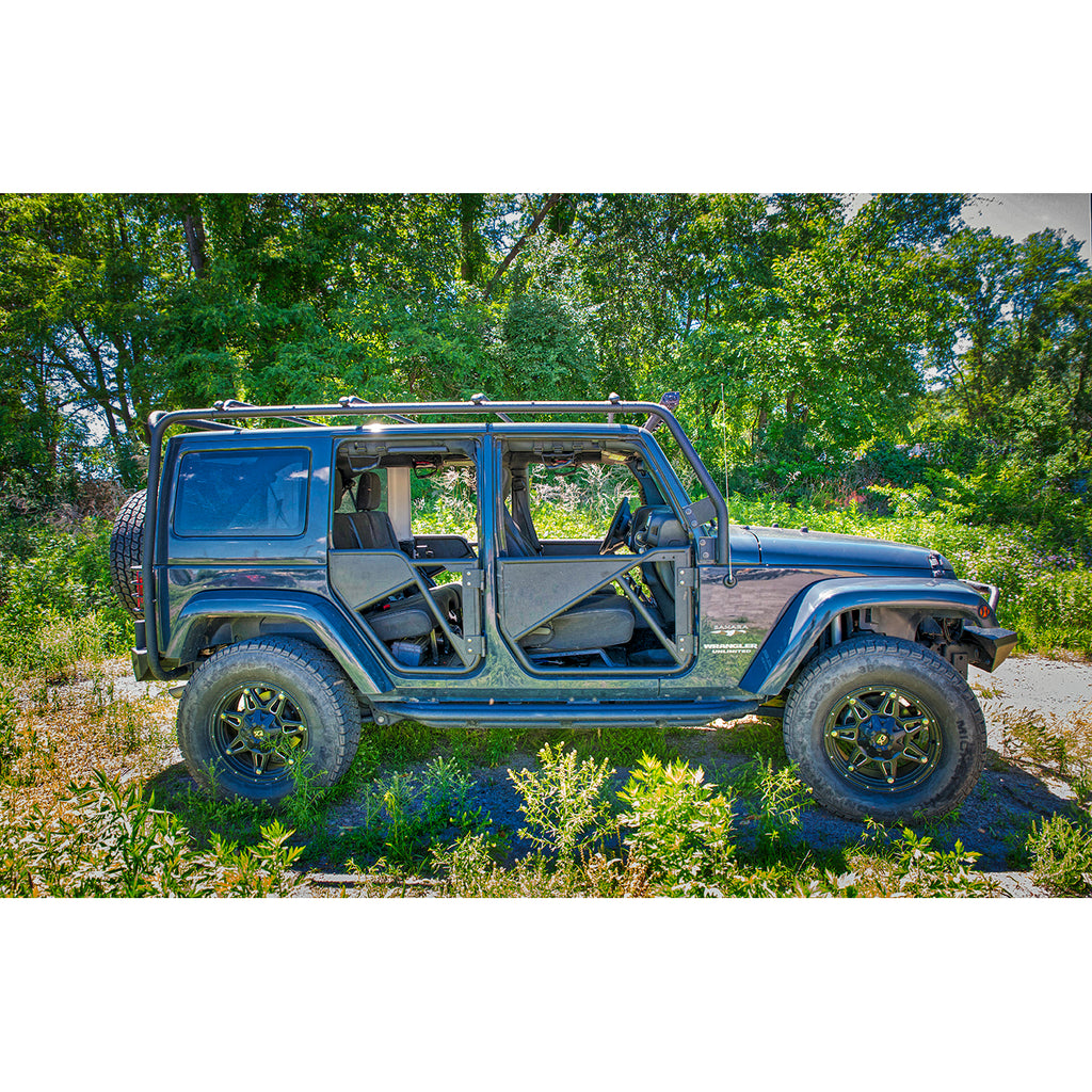 Tubular-Full-Door-Textured-Powder-Coated-Black-Steel-Set-Of-2