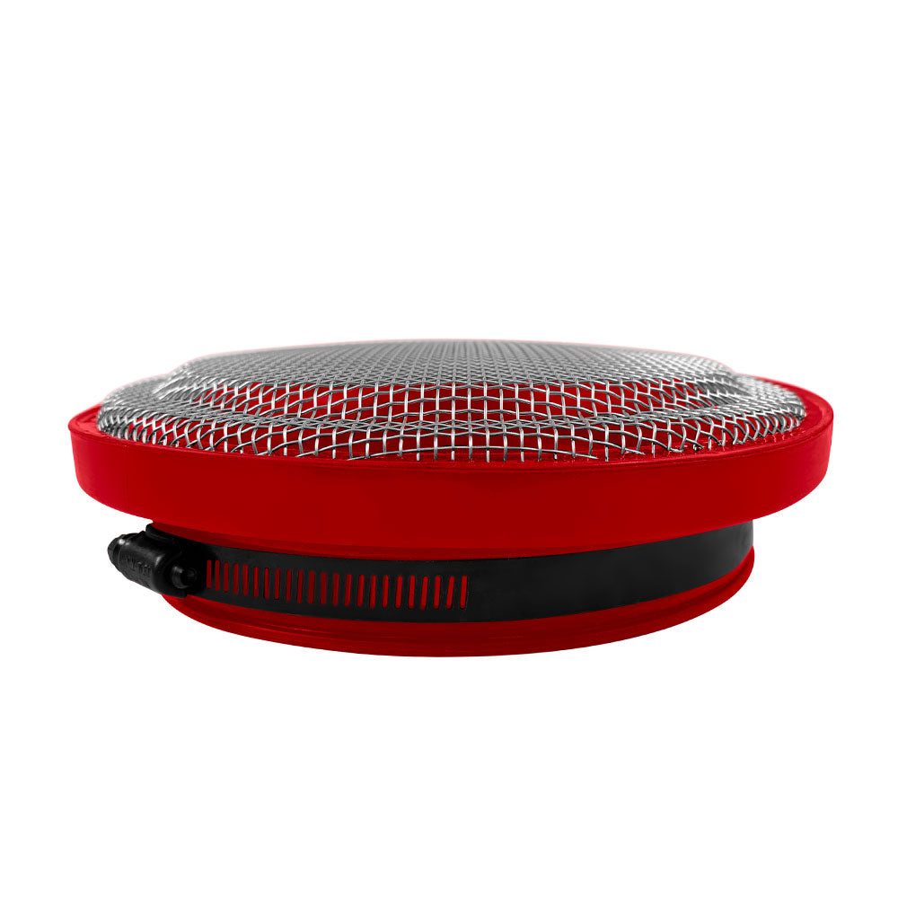Turbo-Screen-4.0-Inch-Red-Stainless-Steel-Mesh-WStainless-Steel-Clamp-SB