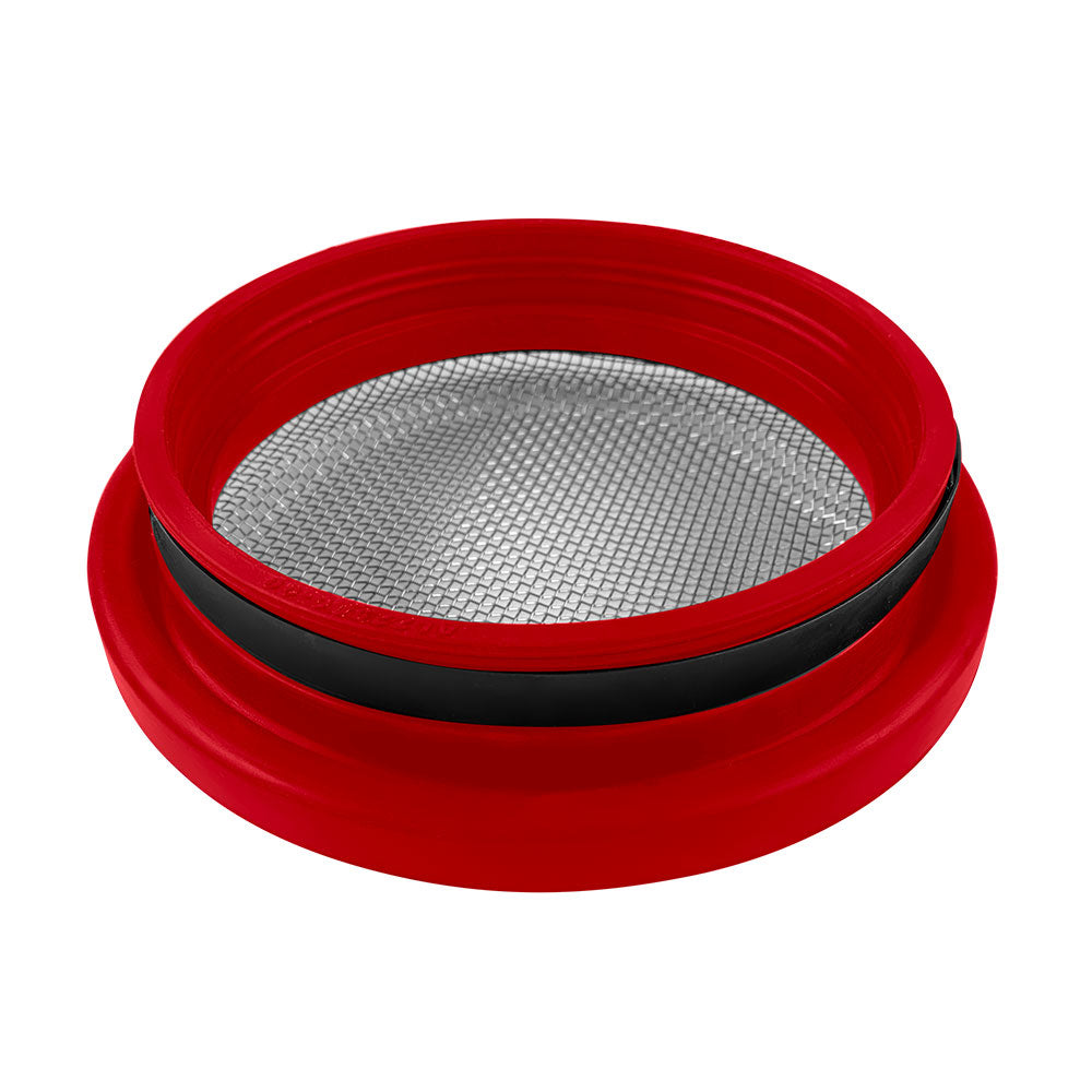 Turbo-Screen-5.0-Inch-Red-Stainless-Steel-Mesh-WStainless-Steel-ClampsB