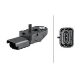 Hella 358152341 Turbocharger Boost Sensor