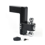 Weigh Safe CTB10-3-CER-BLA Cerakoted 180 Hitch w/ Chrome Tow Balls - 10