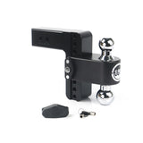Weigh Safe CTB6-2.5-CER-BLA Cerakoted 180 Hitch w/ Chrome Tow Balls - 6