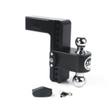 Weigh Safe CTB8-2.5-CER-BLA Cerakoted 180 Hitch w/ Chrome Tow Balls - 8