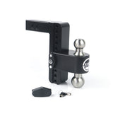 Weigh Safe LTB8-2-CER-BLA Cerakoted 180 Hitch w/ SS Tow Balls 8