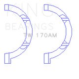 King Engine Bearings TW 170AM THRUST WASHER SET For CHRYSLER EGW
