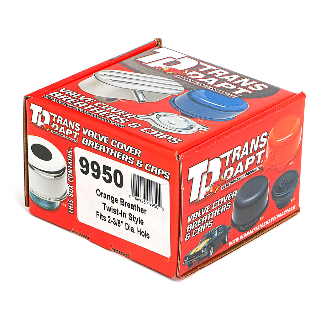 Twist-In-Style-Breather-Cap;-2-34-In.-Diameter--Chevy-Orange-Powder-Coated