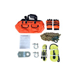 TRAILFX WA014 Two 8 In 17600 Lb Tre Prot 17600 Lb Cap Snatch Block 10K Lb Rated D-Shack Gloves