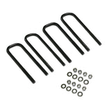 Superlift 11904 U-Bolt 4 Pack - 9/16 x 3 x 105 - Large Radius w/ Hardware
