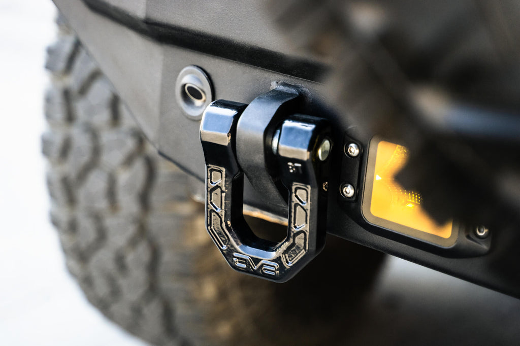 DV8 Offroad UNSK-01BL Black DV8 Elite Series D-Rings (Pair)
