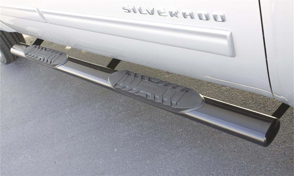 Lund 23910562 5 Inch Oval Straight Nerf Bar for Select Chevrolet Silverado 1500, Chevrolet Silverado LTD, Chevrolet Silverado HD, Chevrolet Silverado HD, GMC Sierra 1500, GMC Sierra Limited, GMC Sierra HD, GMC Sierra HD