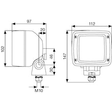 Load image into Gallery viewer, Ultra-Beam-Work-Lamp-12V-H3-Pedestal-Mount-(Cr)-Retail-Clamshell