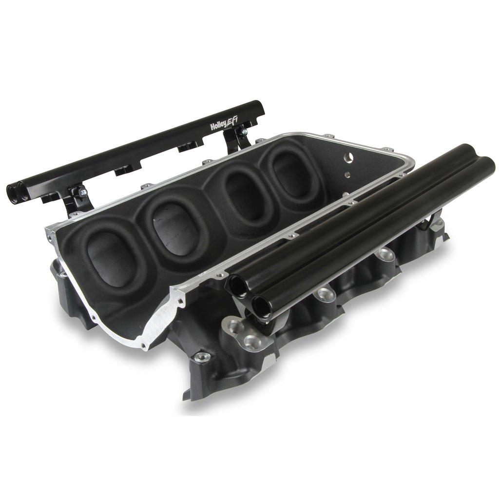 Ultra-Lo-Ram-Manifold-Base-And-Fuel-Rails-Dual-Fuel-Injector-Gm-Ls3L93