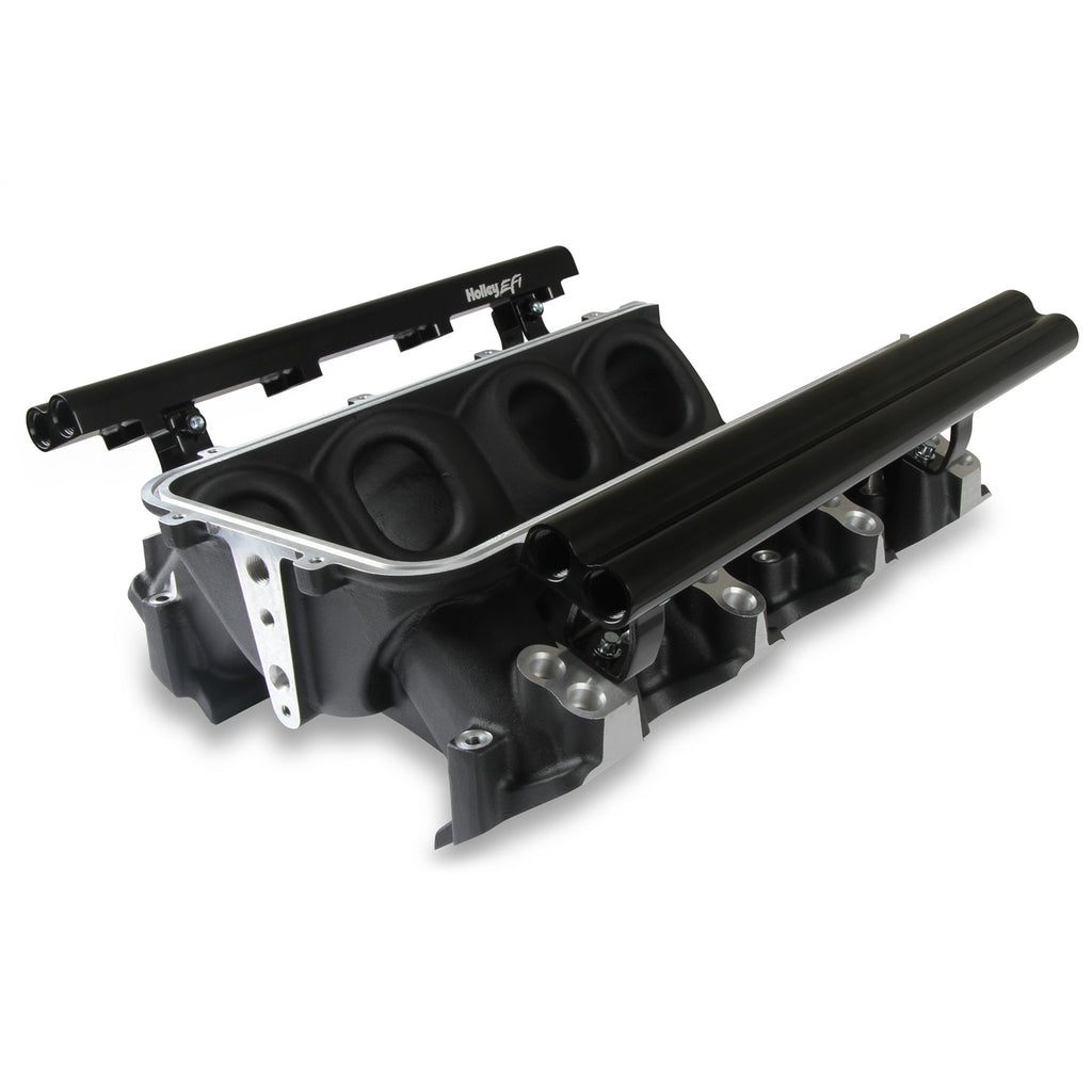 Ultra-Lo-Ram-Manifold-Base-And-Fuel-Rails-Dual-Fuel-Injector-Gm-Ls3L93