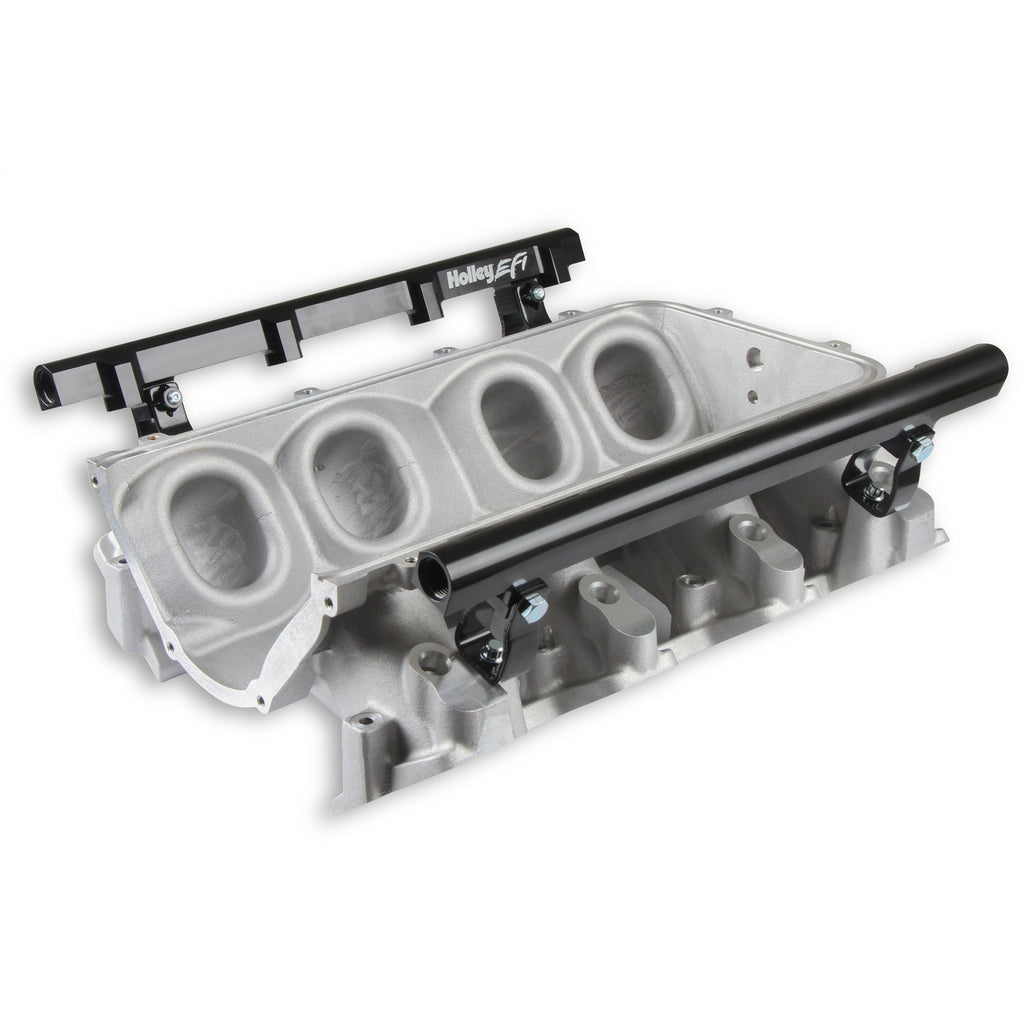 Ultra-Lo-Ram-Manifold-Base-And-Fuel-Rails-Single-Fuel-Injector-Gm-Ls3L92