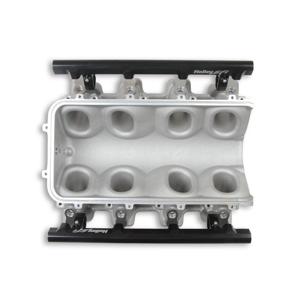 Ultra-Lo-Ram-Manifold-Base-And-Fuel-Rails-Single-Fuel-Injector-Gm-Ls3L92