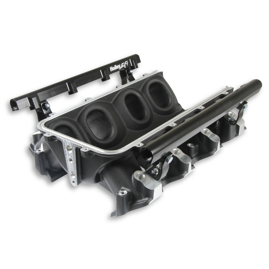 Ultra-Lo-Ram-Manifold-Base-And-Fuel-Rails-Single-Fuel-Injector-Gm-Ls3L93