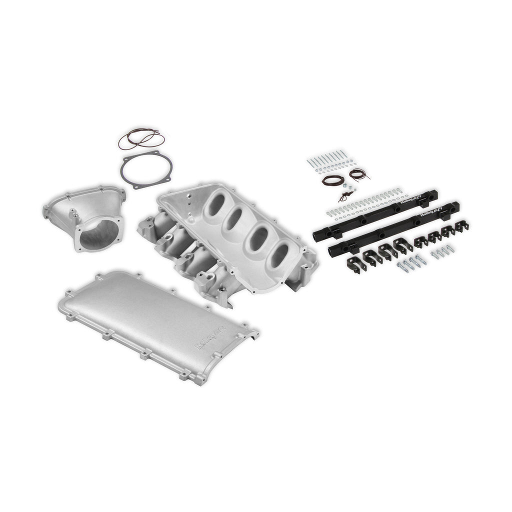 Ultra-Lo-Ram-Manifold-Kit-Single-Injector--Satin---Gm-Ls3L92
